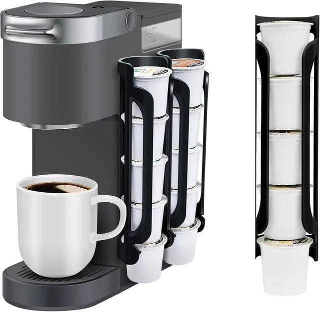 Main image of K Cup Holder for Keurig: Coffee Pod Holder for Counter Small Space, 2 Black