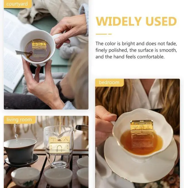 Alt view image 4 of 7 - Stainless Steel Tea Strainer House-Shaped Tea Infuser Basket with Fine Mesh and Spacer for Loose Leaf Brewing Ceremony Accessories for Home or Restaurant 1.41 X 1.18 X 0.78 in
