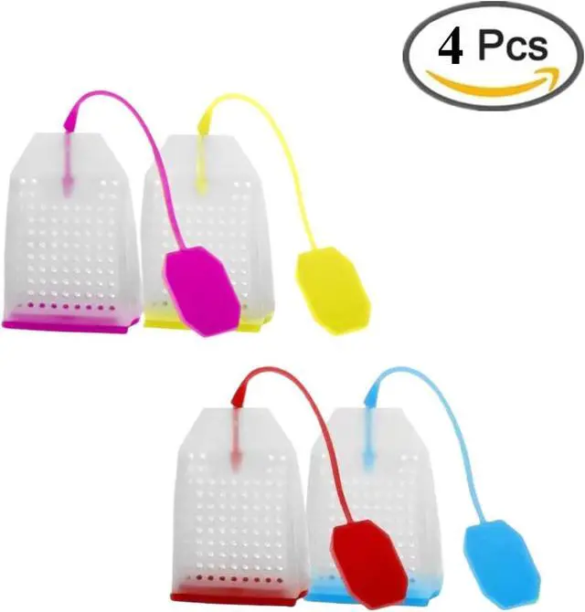 Alt view image 3 of 7 - 4 Pack Silicone Tea Infusers for Tea Cups,Mugs and Teapots,4 Colors