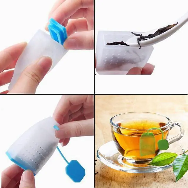 Alt view image 6 of 7 - 4 Pack Silicone Tea Infusers for Tea Cups,Mugs and Teapots,4 Colors
