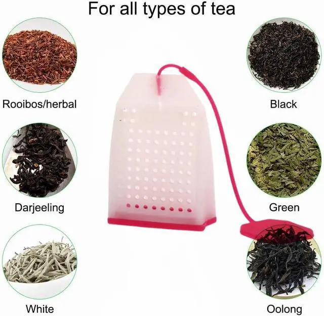 Alt view image 7 of 7 - 4 Pack Silicone Tea Infusers for Tea Cups,Mugs and Teapots,4 Colors