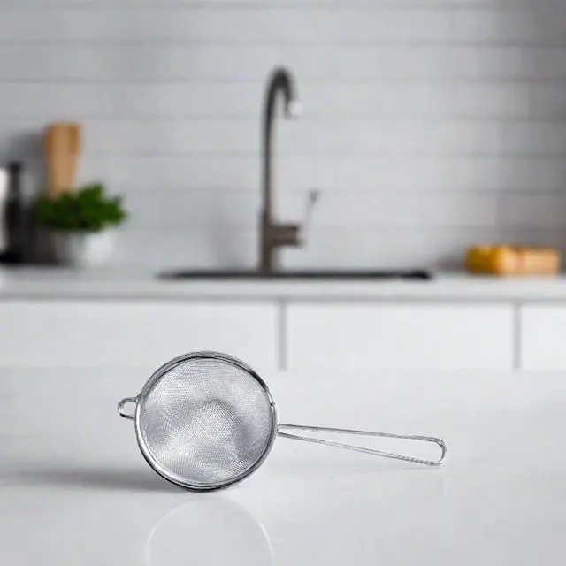 Alt view image 2 of 7 - Cuisinox Fine Mesh Strainer, Stainless Steel with Handle, 3" x 8"