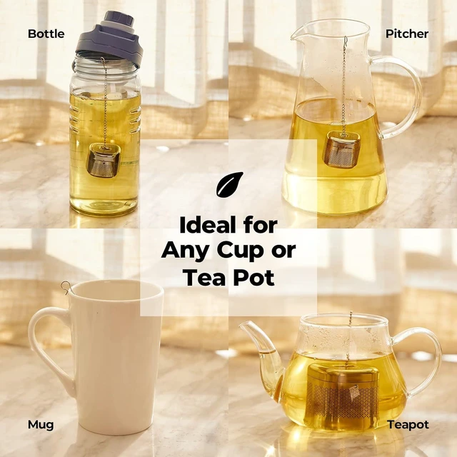 Alt view image 3 of 7 - Reinmoson 304 Stainless Steel Tea Infuser for Loose Leaf Tea