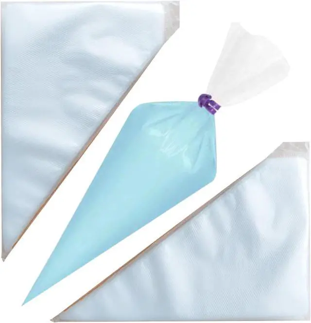 Main image of Piping Bags - 12 Inch Disposable Icing Bags, 200 PCS Decorating Bags for Frosting, Pastry Bags, Great for Cakes and Cookies Decoration, S/M/L, Clear