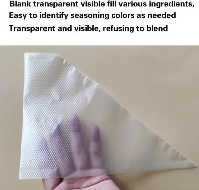 Alt view image 3 of 7 - Piping Bags - 12 Inch Disposable Icing Bags, 200 PCS Decorating Bags for Frosting, Pastry Bags, Great for Cakes and Cookies Decoration, S/M/L, Clear