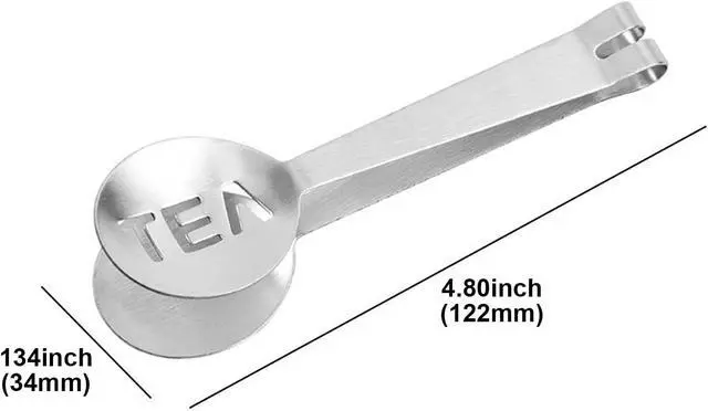 Alt view image 7 of 7 - 4Pcs Tea Bag Squeezer, Stainless Steel Tea Tongs, Metal Tea Bag Holder