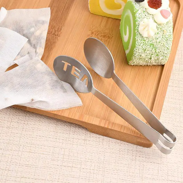 Alt view image 5 of 7 - 4Pcs Tea Bag Squeezer, Stainless Steel Tea Tongs, Metal Tea Bag Holder