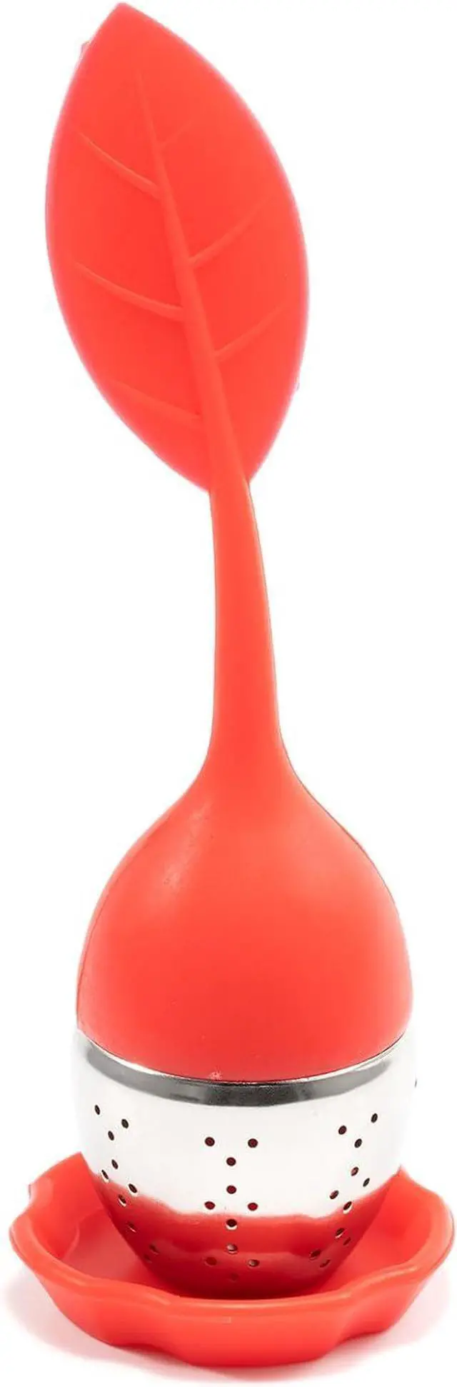 Main image of 1pcs Silicone Stainless Steel Tea Ball 1.5 Inch Tea Infuser Strainers Tea Strainer Filters Tea Interval Diffuser for Tea (red)