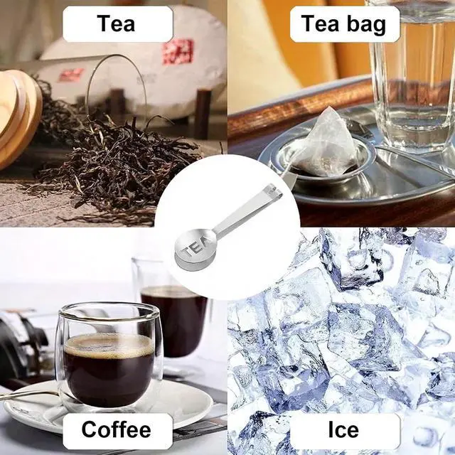 Alt view image 3 of 7 - 4Pcs Tea Bag Squeezer, Stainless Steel Tea Tongs, Metal Tea Bag Holder