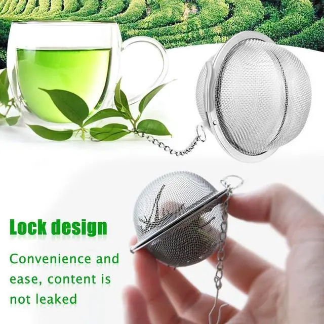 Alt view image 3 of 6 - 8Pcs Loose Leaf Tea Steeper, Stainless Steel Tea Ball Infusers for Loose
