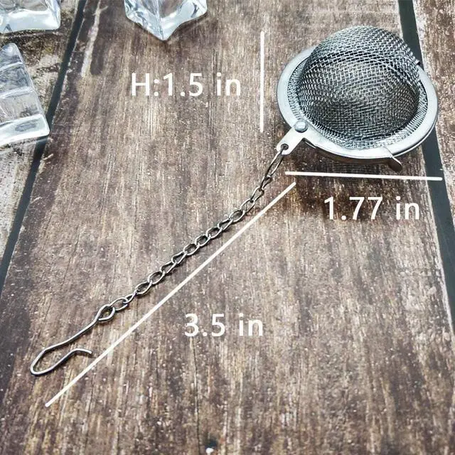 Alt view image 2 of 6 - 8Pcs Loose Leaf Tea Steeper, Stainless Steel Tea Ball Infusers for Loose