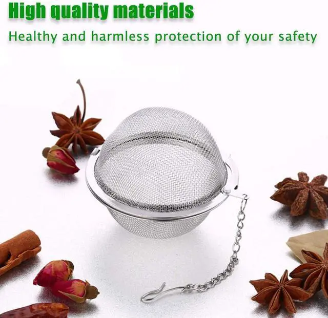 Alt view image 5 of 6 - 8Pcs Loose Leaf Tea Steeper, Stainless Steel Tea Ball Infusers for Loose