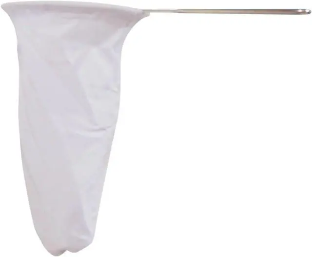 Main image of 5.3 Large Reusable Thai Tea Filter Traditional Cloth Strainer with Metal Handle for Tea, Coffee, Coconut Milk, Almond Milk, and Juice