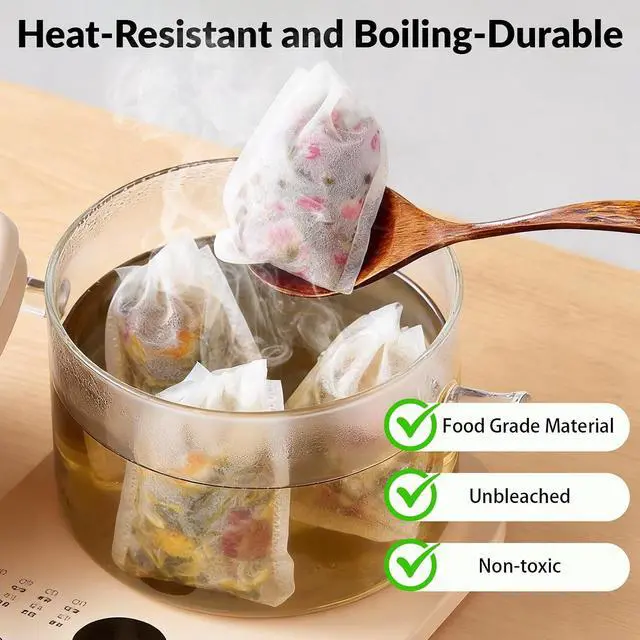 Alt view image 4 of 7 - 300 Pcs Disposable Empty Tea Bags for Loose Leaf Tea