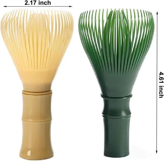 Alt view image 2 of 6 - Matcha Whisk, PP Resin Matcha Stirrer, Traditional Handcrafted Japanese Matcha Tea Mixer Brush Mixing Tool Accessory for Tea Preparation (Yellow)