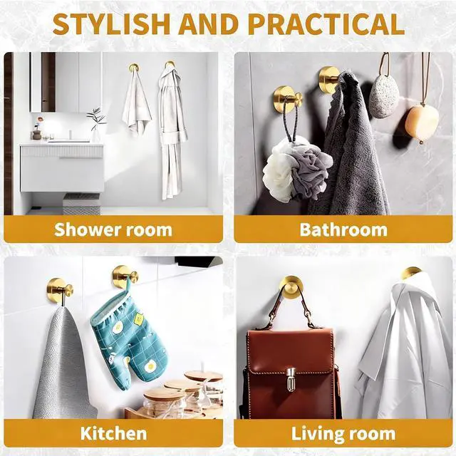 Alt view image 5 of 7 - Suction Cup Hooks, 2 Pack No-Drill Removable Wreath Hangers for Front Door, Towel Hooks for Bathroom Shower Glass Window Mirror Door