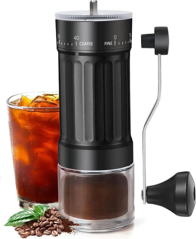 Main image of Manual Coffee Grinder With Ceramics Burr For Espresso,French Press,40 Adjustable Settings,Portable Hand Coffee Bean Mill For Home Use and Camping Travel,Coffee Bean Grinders With Hand Crank
