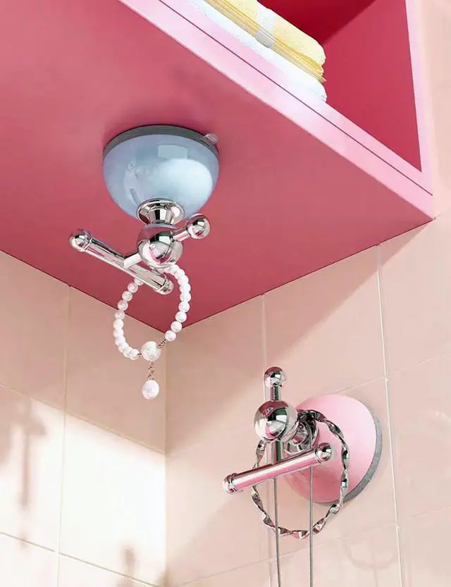 Alt view image 7 of 7 - Suction Cup Towel Hooks for Inside Shower Glass Door Window No Drill Wreath Hanger for Front Door Bathroom Loofah Holder(Pink Blue, 2 PCS)