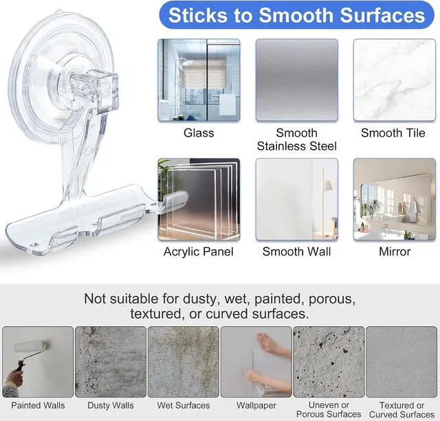 Alt view image 6 of 7 - ANDGOO Suction Cup Razor Holder for Shower, 2 Pack