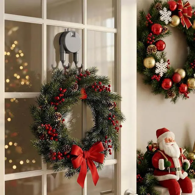 Alt view image 4 of 7 - Strong Suction Cup Hooks for Shower, Bathroom, Kitchen, Heavy Duty Hangers for Door Wreaths, Robe, loofah, Towel, Utensils, Removable Wall Hooks for Tile, Glass, Mirror (2 Pack-Gunmetal)