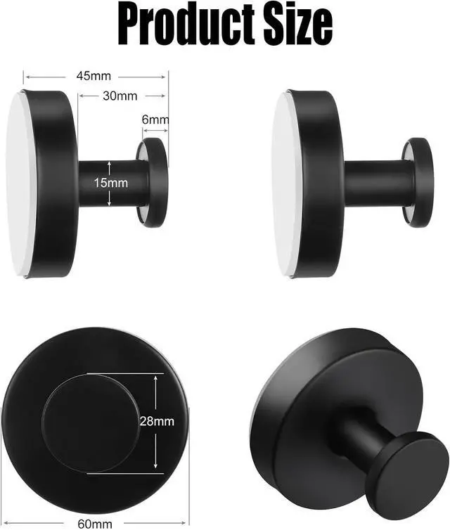 Alt view image 2 of 7 - Wreath Hangers for Front Door, Garland Hanger for Door Frame, 2025 Upgraded Suction Cup Hooks for Shower, Heavy Duty Wreath Hanger Holder for Front Door Window Shower Wall (Black*3)