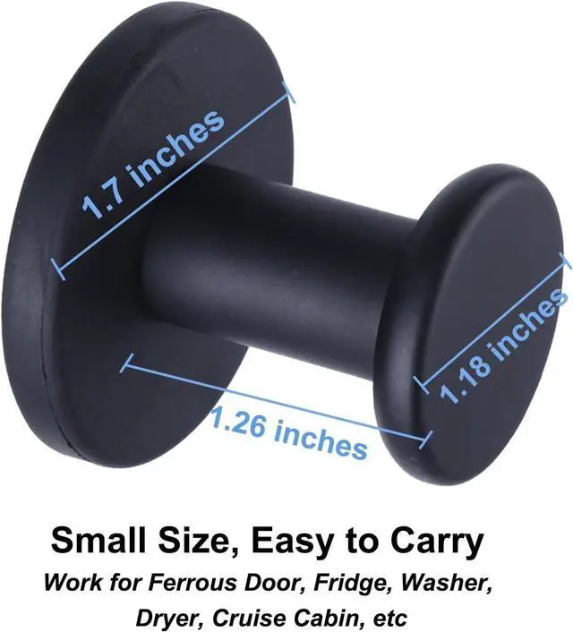 Alt view image 4 of 7 - Magnetic Wreath Hanger Heavy Duty Hook, Rubber-Coated Magnet for Metal Door