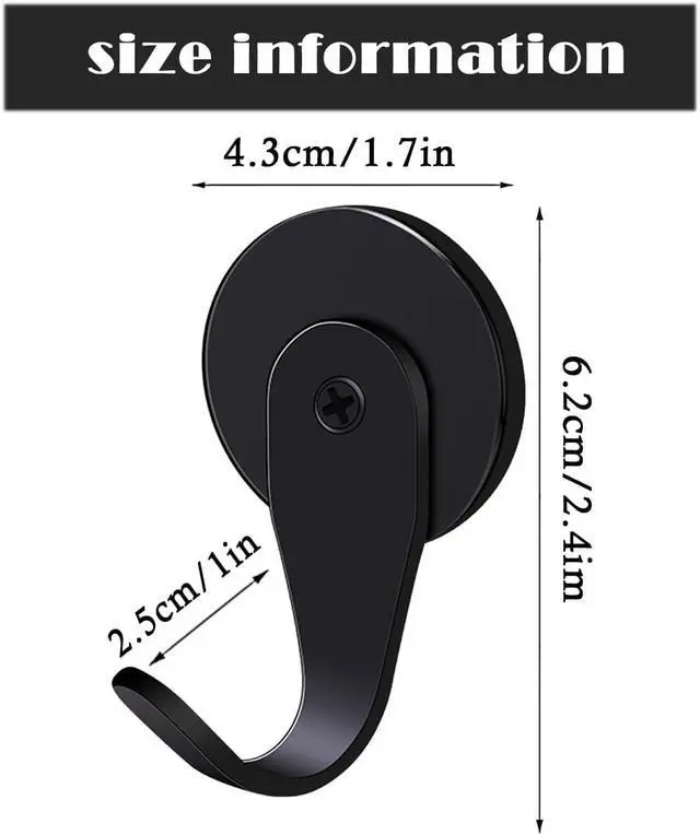 Alt view image 2 of 6 - Magnetic Wreath Hanger,Heavy Duty Magnet Hook Holds up to 11lbs for Metal Doors/Surfaces for Metal Front Door and Christmas Decorations