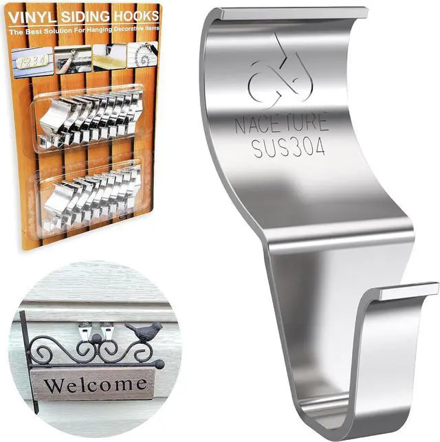 Main image of NACETURE Vinyl Siding Hooks Hanger Siding Clip for Hanging, 20 Pack
