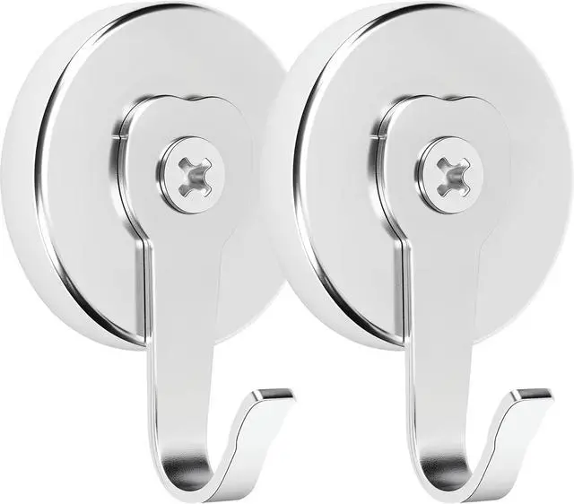 Main image of Neosmuk Magnetic Hooks Steel Tube Design for Cruise,1.42", Silver, 2 Pack