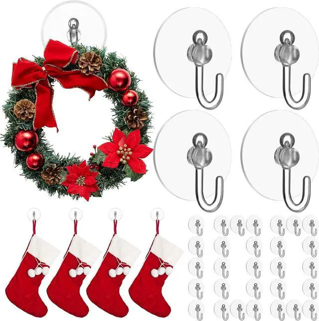 Main image of Jetec 100 Pcs Suction Cups with Hooks 1.18 Inch Small Window Suction Cups
