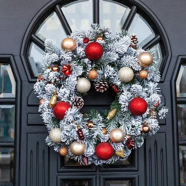 Alt view image 6 of 6 - Magnetic Wreath Hanger (Black Matte, Set of 2 Magnets) Heavy Duty Magnet Hook Holds up to 11lbs for Metal Doors/Surfaces for Metal Front Door and Christmas Decor