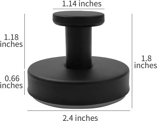 Alt view image 7 of 7 - Suction Cup Hooks for Shower Wall, Heavy Duty Bathroom Hooks, Stainless Steel Suction Towel Hook, No Drill Shower Suction Hooks for Glass Door, Loofah & Wreath Hanger, Matte Black, 2 Pack