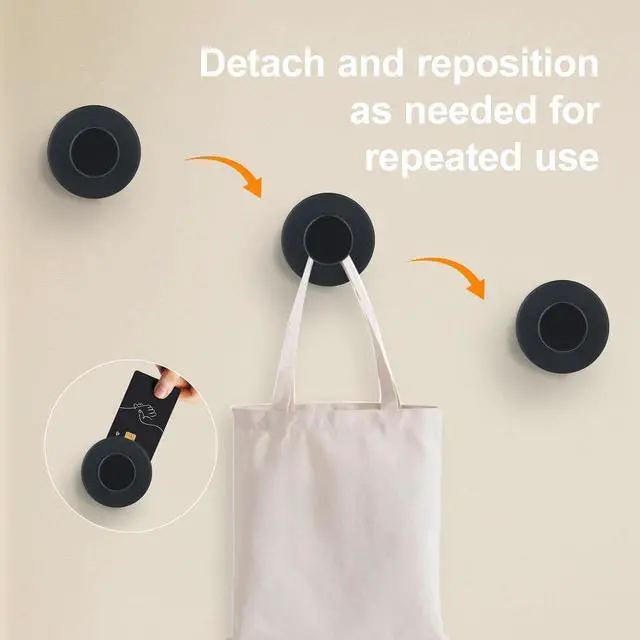 Alt view image 5 of 7 - Suction Cup Hooks for Windows,Door and Shower Wall,Pack of 4
