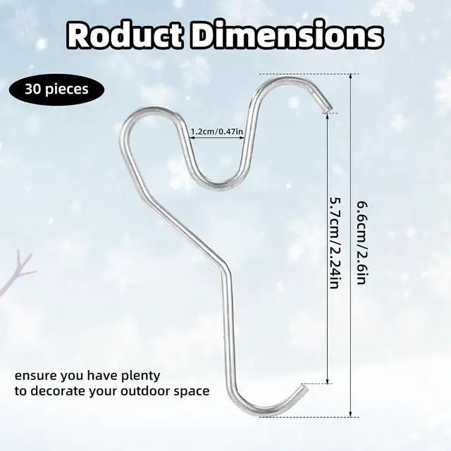 Alt view image 2 of 7 - 30 Pcs Stainless Steel Brick Hook Clips, Adjustable Brick Hangers No Drill Heavy Duty Wall Clips Clamp for Outdoor Indoors Garland Hanging Wreaths Lights & Decorations