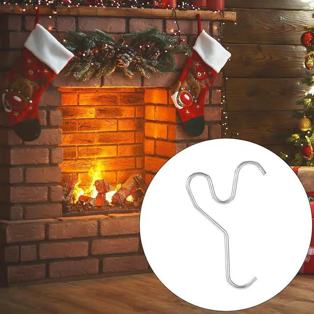 Alt view image 6 of 7 - 30 Pcs Stainless Steel Brick Hook Clips, Adjustable Brick Hangers No Drill Heavy Duty Wall Clips Clamp for Outdoor Indoors Garland Hanging Wreaths Lights & Decorations
