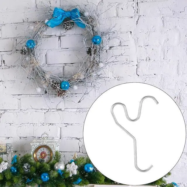 Alt view image 7 of 7 - 30 Pcs Stainless Steel Brick Hook Clips, Adjustable Brick Hangers No Drill Heavy Duty Wall Clips Clamp for Outdoor Indoors Garland Hanging Wreaths Lights & Decorations