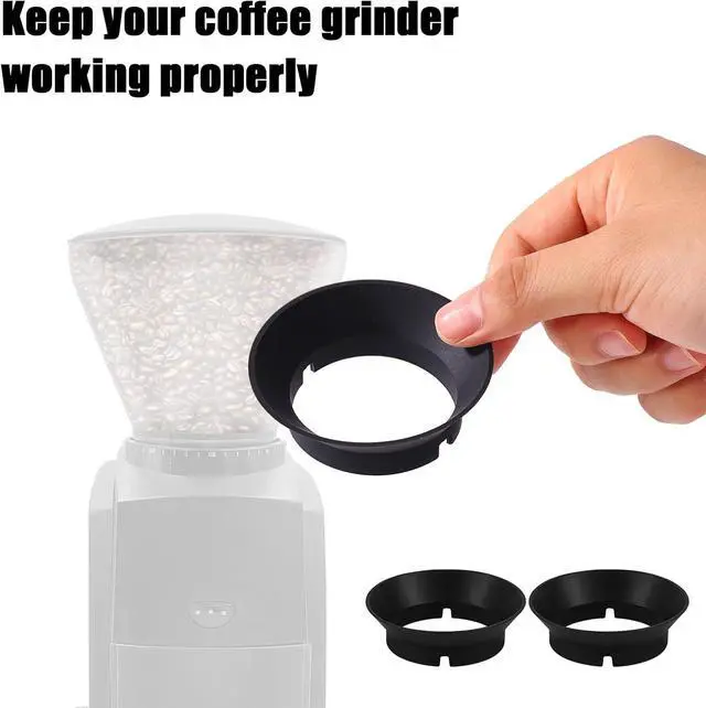 Alt view image 6 of 7 - 4pcs Gasket Replacement for Baratza Encore and Virtuoso Coffee Grinders, Silicone Seal Ring Accessory Parts for Electric Conical Burr Grinder (Black)