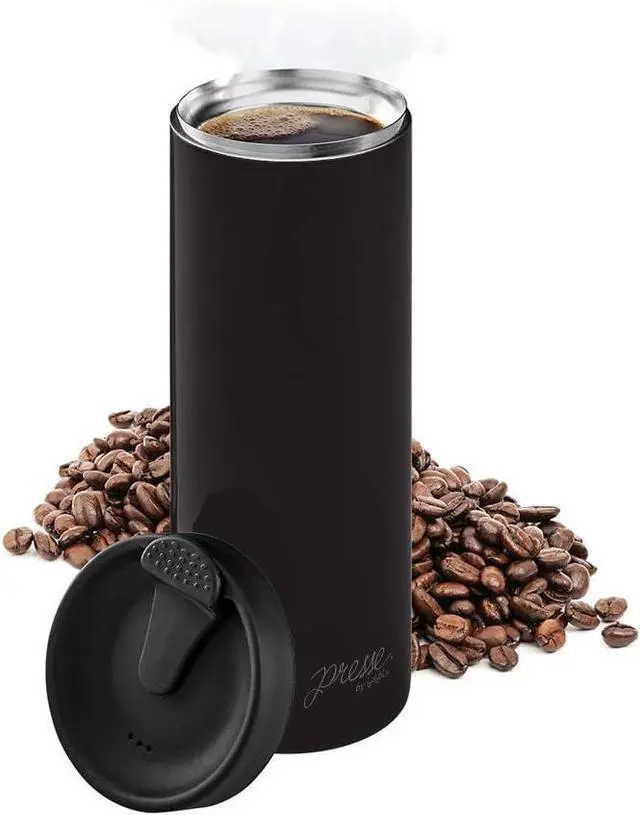 Main image of bobble French Coffee Press Triple Wall Insulated Travel Mug 14 oz Black