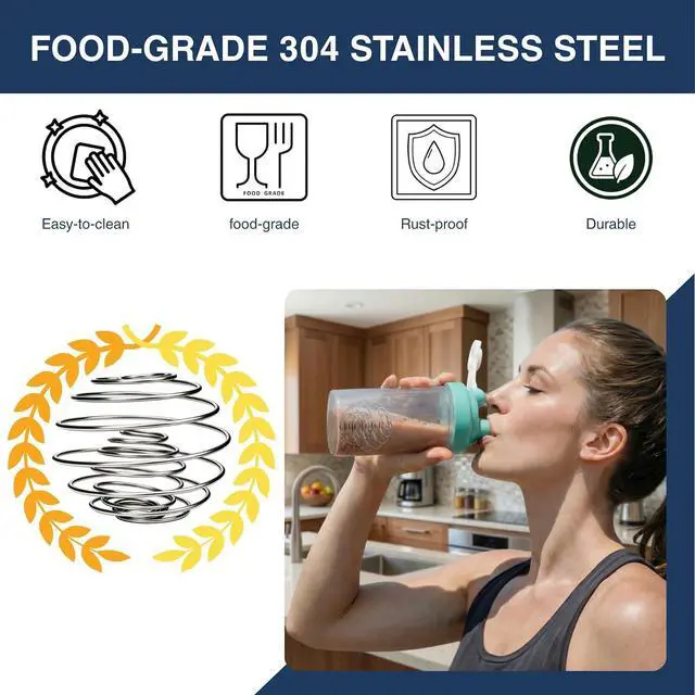 Alt view image 4 of 7 - Shaker Balls for Protein Shakes, 304 Stainless Steel Shaker Balls for Bottles, Smooth Mixing (1 Large 1 Small)
