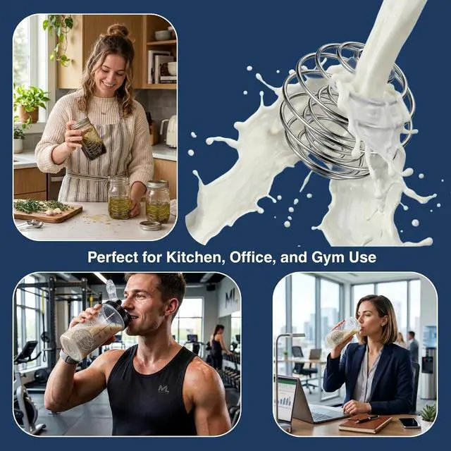Alt view image 7 of 7 - Shaker Balls for Protein Shakes, 304 Stainless Steel Shaker Balls for Bottles, Smooth Mixing (1 Large 1 Small)