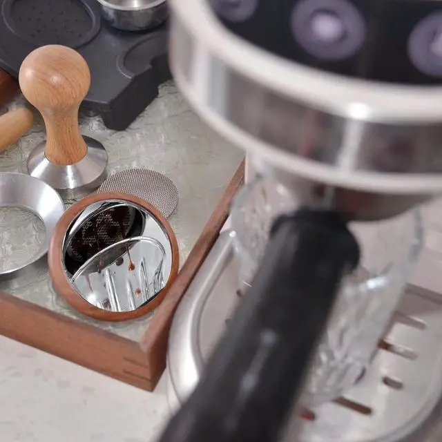Alt view image 2 of 7 - Espresso Lens Reflective Flow Rate Observation Mirror