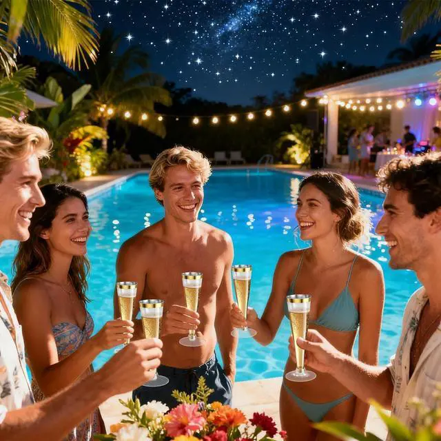Alt view image 6 of 7 - 20 Pack Champagne Flutes Plastic Wine Glasses Disposable, 4.5 Oz Gold Rim Mimosa Glasses for 2026 Engagement Wedding Birthday Bar Soccer Football Party Supplies, Bulk Toasting Cocktail Cups