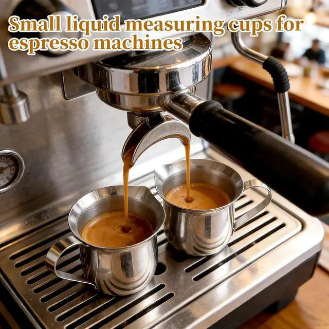 Alt view image 4 of 7 - Stainless Steel Creamer Pitcher 60ml 2PCS Stainless Steel Bell Creamer, Milk Frother Cup Small Frothing Pitcher for Coffee Barista Cappuccino Shop Restaurant Bakery Kitchen