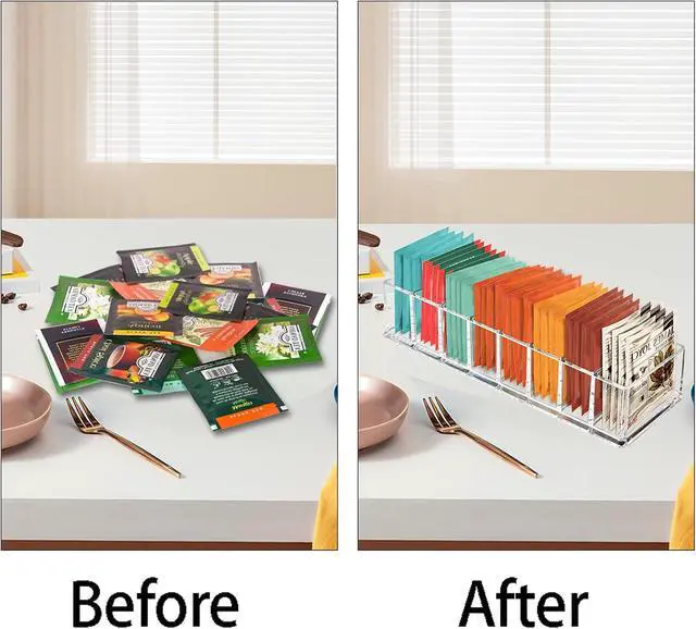 Alt view image 4 of 7 - Tasybox Tea Bag Organizer, Tea Holder, Tea Organizers and Storage, 1 Pack