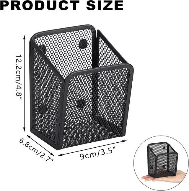 Alt view image 2 of 7 - ELLDOO Magnetic Water Drink Packet Holder, Magnetic Metal Mesh Tea Bag Organizer Sugar Packet Basket, Kitchen Organizers and Storage for Refrigerator and Countertop