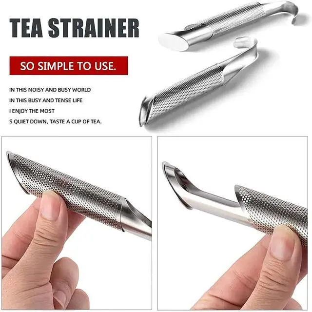 Alt view image 3 of 7 - 3PCS Stainless Steel Tea Diffuser & Strainers, Long-handle Filters for Loose Leaf Tea, Coffee, Spices