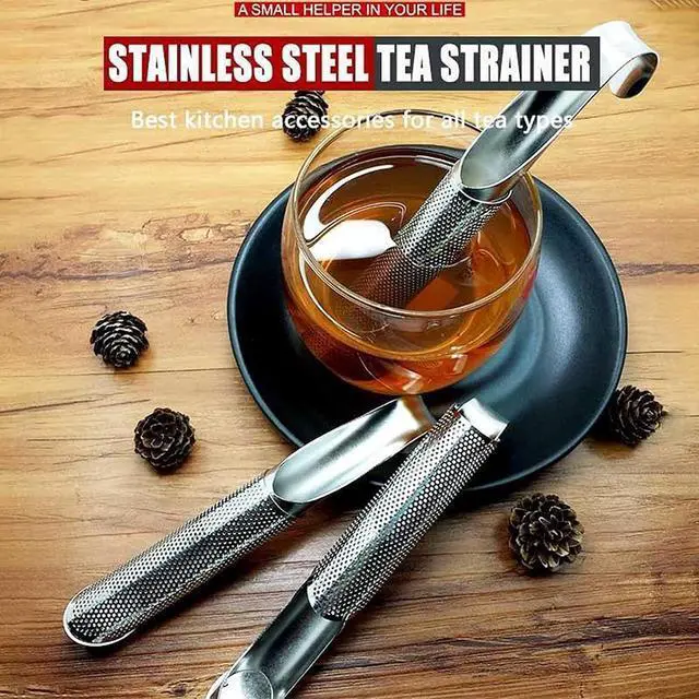 Alt view image 2 of 7 - 3PCS Stainless Steel Tea Diffuser & Strainers, Long-handle Filters for Loose Leaf Tea, Coffee, Spices