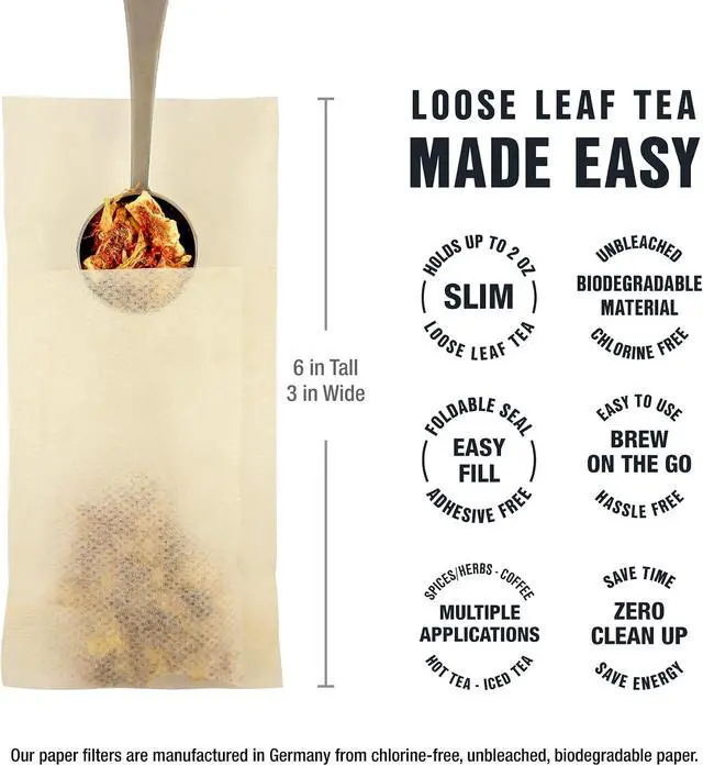 Alt view image 2 of 7 - Tiesta Tea Loose Leaf Filters for Brewing
