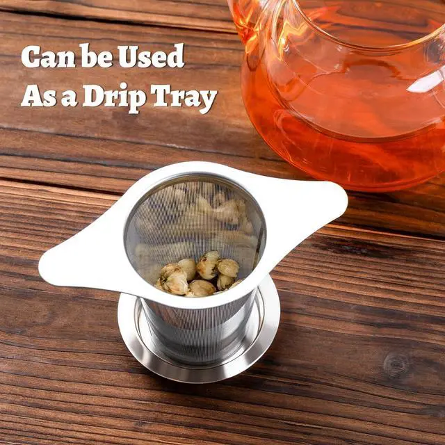 Alt view image 5 of 6 - FrutPunch 2 Pack Loose Leaf Tea Infuser with Lid, Ultra-Fine Mesh