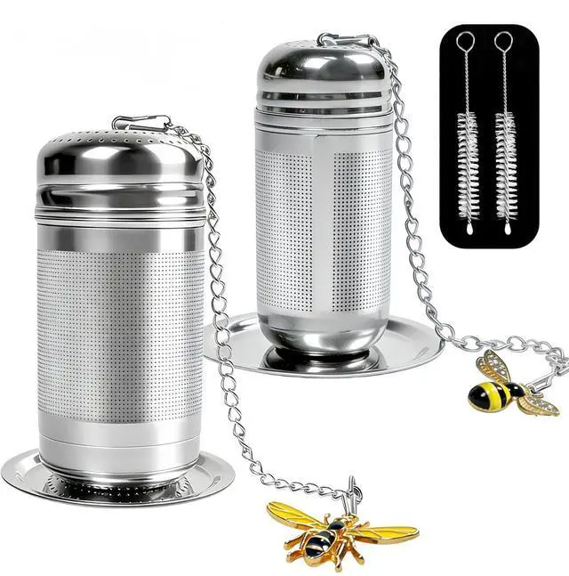 Main image of 2 Pack Extra Fine Mesh Tea Infuser for Loose Leaf Tea Steeper